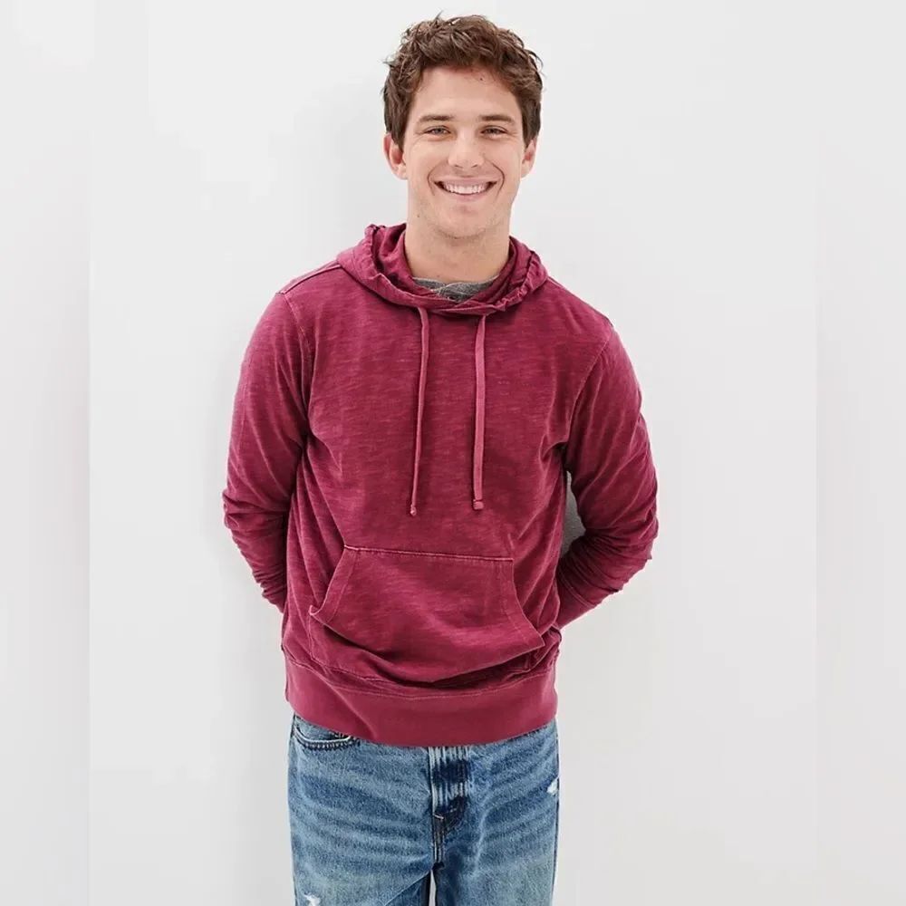 NWT- American Eagle Super Soft Slub Hoodie T-Shirt medium